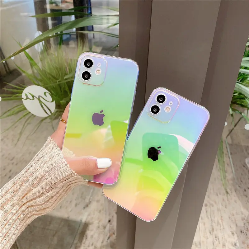 Amazon Hot Sell Gradient Color PC Mobile Phone Case for iPhone 13 12 11 XS MAX XR 7