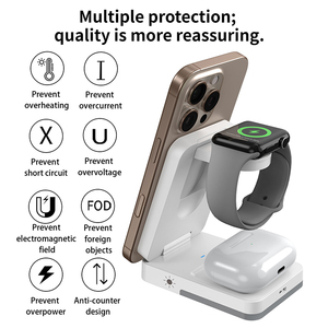 Nouveau <span class=keywords><strong>chargeur</strong></span> sans fil 2026, station de charge inductive 15 W, <span class=keywords><strong>chargeur</strong></span> sans fil rapide compatible avec les téléphones mobiles - Product Image 5