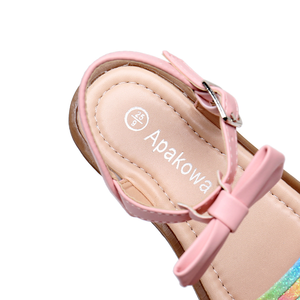 Sandales à nœuds pour filles, sandales à paillettes pour filles - Product Image 4