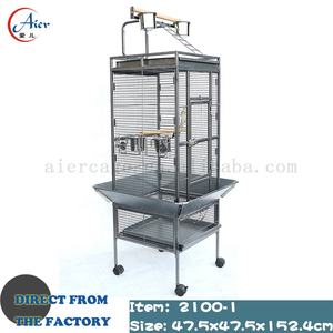 <span class=keywords><strong>Cage</strong></span> à oiseaux extra large en fer forgé de 6 x 5 pieds, revêtement en poudre, écologique, accessoires pour éleveurs d'oiseaux, support suspendu pliable - Product Image 2