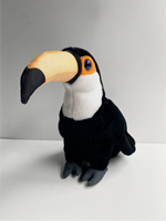 Jouet d'oiseau simulé, Toucan, Perroquet à bec en bec de canard, Oiseau bleu, Animal en peluche, Poupée en peluche avec rembourrage en coton PP pour enfants, cadeaux de mariage
