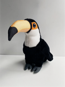 Jouet d'oiseau simulé, <span class=keywords><strong>Toucan</strong></span>, Perroquet à <span class=keywords><strong>bec</strong></span> long, Oiseau <span class=keywords><strong>bleu</strong></span> en peluche, Animal en peluche, Poupée en peluche, Cadeaux pour enfants - Product Image 3