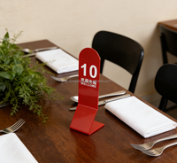 Numéros de table en acrylique portables personnalisés en gros pour restaurant, hôtel, fête, mariage, 2026