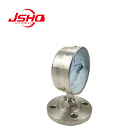 Manomètre à diaphragme en acier inoxydable OEM 100 mm, raccord à bride, plage de mesure 0~60 MPa, garantie 1 an pour les produits chimiques