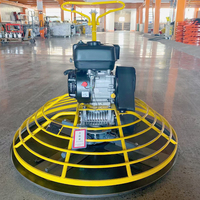 Ponceuse à béton autotractée de 1 mètre à moteur thermique avec boîte de vitesses, haute efficacité, type poussé à la main, truelle mécanique