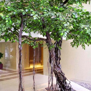 Precio de fábrica plantas artificiales árboles grande decoración Artificial Banyan árbol para la escuela - Product Image 1