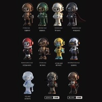 MR.BONE Mini2 : Boîte Mystère « Voyage dans le Temps » – Figurine Squelette Temps Voyageur Thème Rétro – Ornement de Bureau à Collectionner