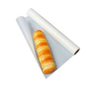 Papier de cuisson, nouveau design, vente en gros, silicone alimentaire, logo personnalisé, impression numérique, papier d'emballage pour gâteaux blanc, jetable, vierge - Product Image 5