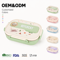 316 Edelstahl Isolierte Kleine Lunchbox mit Deckel für Kinder Grundschüler Cartoon 4-Fach Unterteilte Bento-Box