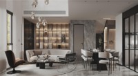 Meuble TV moderne de luxe YK One Stop pour la personnalisation complète de la maison