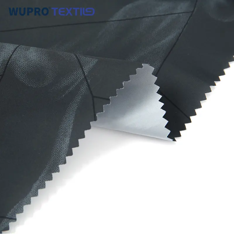 Printtek personnalisé 150D textile impression numérique hommes veste souple 100% tissu polyester pour doudoune