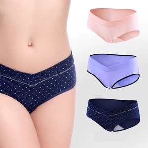 <span class=keywords><strong>Lot</strong></span> de sous-vêtements en coton pour femmes enceintes, culottes courtes de maternité à taille basse en forme de U, vêtements de grossesse - Product Image 6