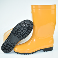 Bottes de travail et de pluie montantes pour hommes, haute performance, lumineuses, jetables, avec embout en acier, en caoutchouc PVC souple, avec soutien de la voûte plantaire et souples jusqu'au genou