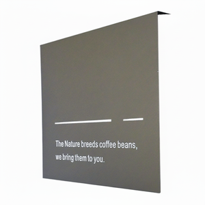 Personnalisation créative de panneau d'affichage de panneau d'affichage de publicité en métal de bureau de barre de conception - Product Image 1