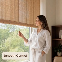Persianas de Bambú de Nuevo Diseño - Estilo Chino, Impermeables, Duraderas, Ecológicas, Protección UV, Fáciles de Limpiar, Multi-Instalación