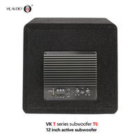 Subwoofer de voiture actif 500W DC 12V à bobine simple de 12 pouces pour système audio VK VK-T5