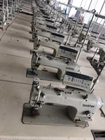 Machine à coudre droite d'occasion Brother 7200C 7200B à aiguille unique Machine à coudre industrielle à point noué