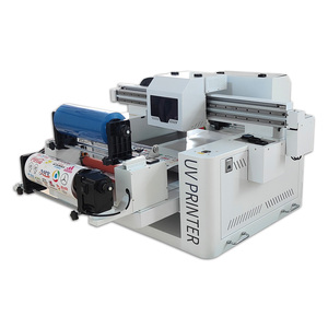 Print New 600x900mm/600x600mm 3 Heads Full Automatic Uv Flatbed Roll-to-roll Printer 6 Color Cmyk <b>White</b> Varnish 15ppm 2400dpi - Product Image 1