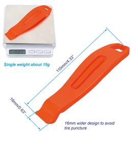 Levier de pneu de vélo 3 pièces haute résistance. Clé de réparation de vélo. Utilisé comme ouvre-<span class=keywords><strong>porte</strong></span> de vélo et outil de levier. Outil de réparation de pneus. - Product Image 5