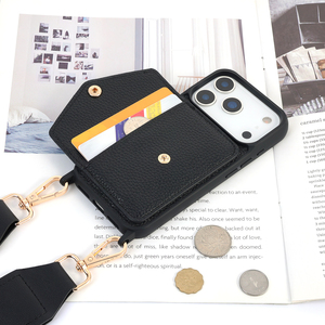 Borsa a tracolla universale in pelle per cellulare con portafoglio rimovibile, tracolla floreale regolabile per custodia iPhone 15 17 Pro Max - Product Image 4