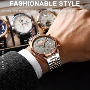 POEDAGAR Luxury Men Watch Business Waterproof Date Chronograph Full Steel Quartz Men Wrist Watches Male <b>Clock</b> Reloj Hombre Dress - Product Image 6