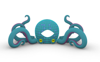 Poulpe gonflable personnalisé, modèle de cabine pour DJ, décoration, personnalisé
