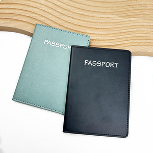 Entrega rápida Pu cuero pasaporte titular cubierta viaje negocios regalo logotipo personalizado pasaporte titular carteras - Product Image 2