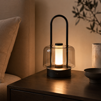 Lampe de table solaire portable en plastique pour extérieur, lumière de jardin LED moderne, couleur réglable, intensité variable, commande tactile, sans fil, batterie intégrée, protection oculaire