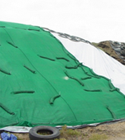 Bâche de protection HDPE pour ensilage 300 g/m² Durée de vie 10 ans
