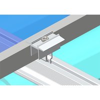Profilés carrés en aluminium PV 40x anodisés, systèmes de montage de panneaux solaires sur toiture en métal, garantie 20 ans, résistance au vent 60 m/s