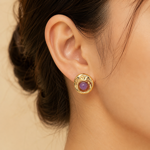 Orecchini a perno irregolari alla moda dal design minimalista, eleganti orecchini da donna per l'uso quotidiano - Product Image 6