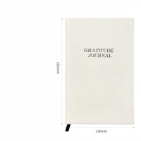 Journal A5 Personnalisable Chaque Page, Agenda Quotidien Non Daté 5 Minutes en Lin pour Pleine Conscience, Prières Chrétiennes et Gratitude