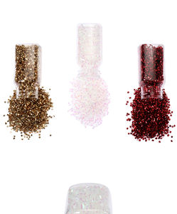 Forme spéciale de paillettes, tube circulaire en plastique, perles de bingsu, paillettes pour bricolage - Product Image 5