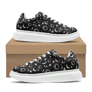 Scarpe Casual MQ con Design Luna e Stelle, Sneakers Personalizzate per Corsa e Skateboard, Dropshipping - Product Image 3