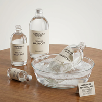 Étiquettes hydrosolubles de haute qualité, autocollantes, lavables, sans résidus, pour bouteilles et bocaux en verre