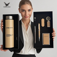 Hochwertiges Maßgefertigtes Premium-Papier-Cover Individuelles Logo Farbiges Geschäftsnotizbuch Stift-Box Firmengeschenk-Set Siebdruck
