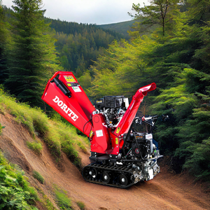 15HP cingolato tipo di legno cippatrice trituratore cingolato <span class=keywords><strong>a</strong></span> benzina Mobile agricoltura tricher cippatrice 5 pollici Commerical legno frantoio - Product Image 3