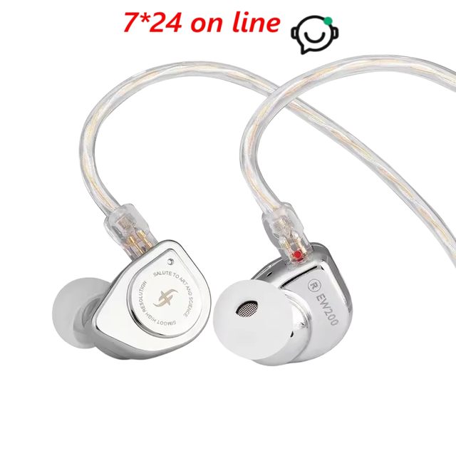 SIMGOT EW200 Headphone HiFi Audio IEM 10mm SCP Diaphragm Dual-Magnetic-Circuit & Dual-Cavity Dynamic Driver In-Ear Earphones