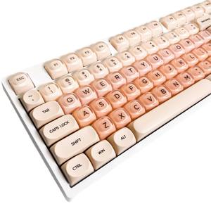 Capuchons de touches PBT Jelly Keycap Foundation, 132 touches, capuchons de touches personnalisés mignons pour claviers mécaniques <span class=keywords><strong>Cherry</strong></span> <span class=keywords><strong>Gateron</strong></span> <span class=keywords><strong>MX</strong></span> Switches (rose) - Product Image 1