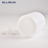 Bouteille en plastique HDPE avec bouchon à vis, personnalisable avec impression de logo, étanche, 500 ml, 1000 ml, pour liquides chimiques et colle