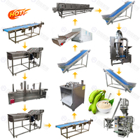Gemaakt In China Weegbree Bloem Verwerkingslijn Machine Weegbree Bloem Productielijn Grote Banaan Poeder Productielijn