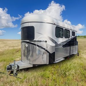 Remolque de Lujo para 2 Caballos, Nuevo Diseño, Caja de Transporte de Aluminio con Carga en Ángulo - Product Image 2