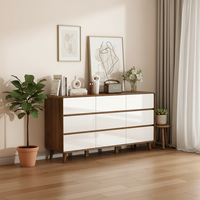 Meuble à chaussures moderne à neuf tiroirs de style européen, matériaux de haute qualité, pour salon, chambre, entrepôt, hôpital