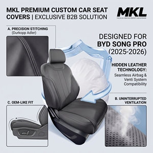Fundas <span class=keywords><strong>de</strong></span> Asiento <span class=keywords><strong>de</strong></span> Coche Personalizadas <span class=keywords><strong>de</strong></span> Cuero Sintético Nappa para BYD Song Pro 2025 2026, Protector <span class=keywords><strong>de</strong></span> Asiento Resistente al Desgaste - Product Image 3