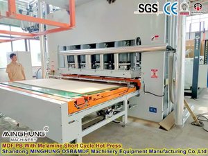Kurzzyklus-Pressmaschine Automatische Hochgeschwindigkeits-Melamin-Laminierpresse für Sperrholz-<span class=keywords><strong>MDF</strong></span>-Produktionslinien zur Oberflächenlaminierung - Product Image 3