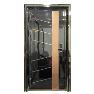 Top quality house main gate bullet proof 304 quality stainless steel entry door