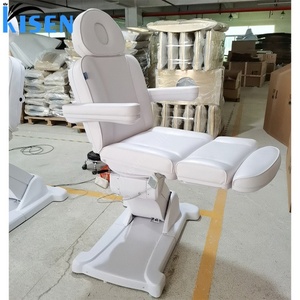 Fauteuil de salon électrique Kisen White Luxury Lash Bed à 4 moteurs pour les traitements des cils et cosmétiques, table de beauté - Product Image 5