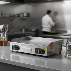 Plancha Eléctrica Vevor de 2800W, Acero Inoxidable, Comercial, de Sobremesa, con Control de Temperatura Ajustable - Product Image 2