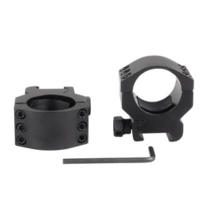 Heavy Duty Alloy 30mm Optical Ring Field Training Red Dot Light Mount 22mm Base System Universal Fit Matte Black Finish - Product Image 6