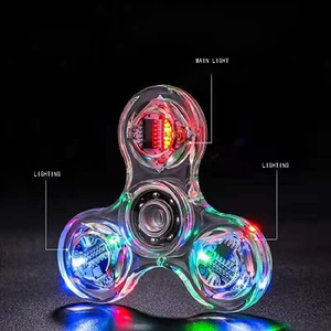Bán Hot LED Light up Transparent Thần Tài <span class=keywords><strong>Spinner</strong></span> Fingertip quay Tops nhựa thần tài <span class=keywords><strong>spinner</strong></span> Đồ chơi - Product Image 5